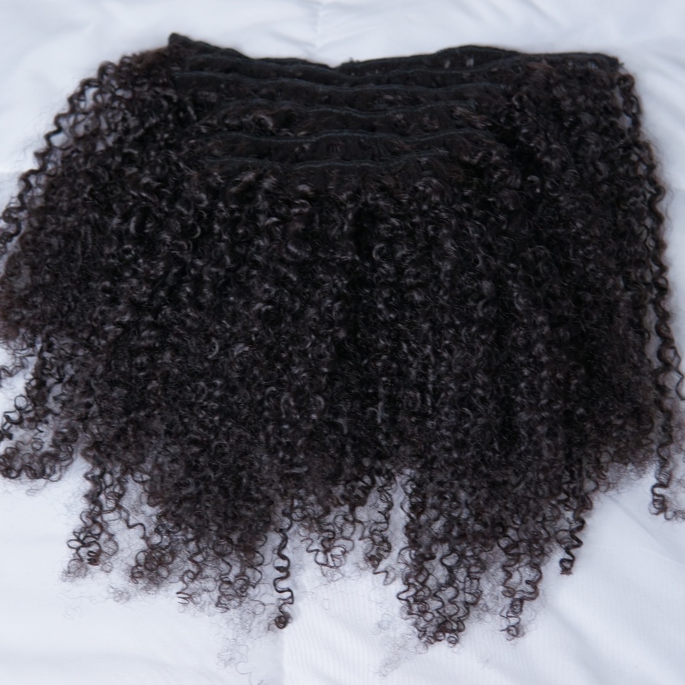 Coily Textured Clip-in Hair Extensions